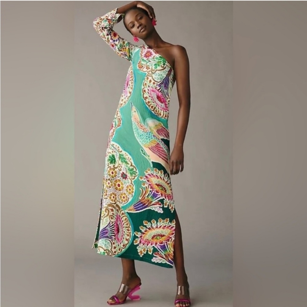 Anthropologie One-Shoulder Maxi Dress – NWT